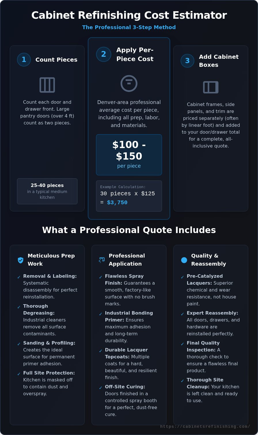 Cabinet Refinishing Cost Estimator: A Denver Homeowner's Guide