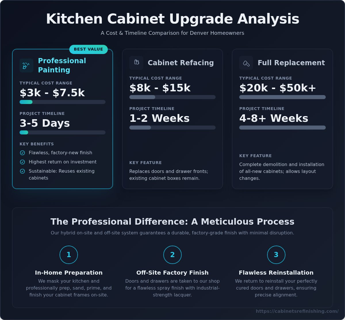 Painted Kitchen Cabinets Denver: Get a Flawless, Factory Finish
