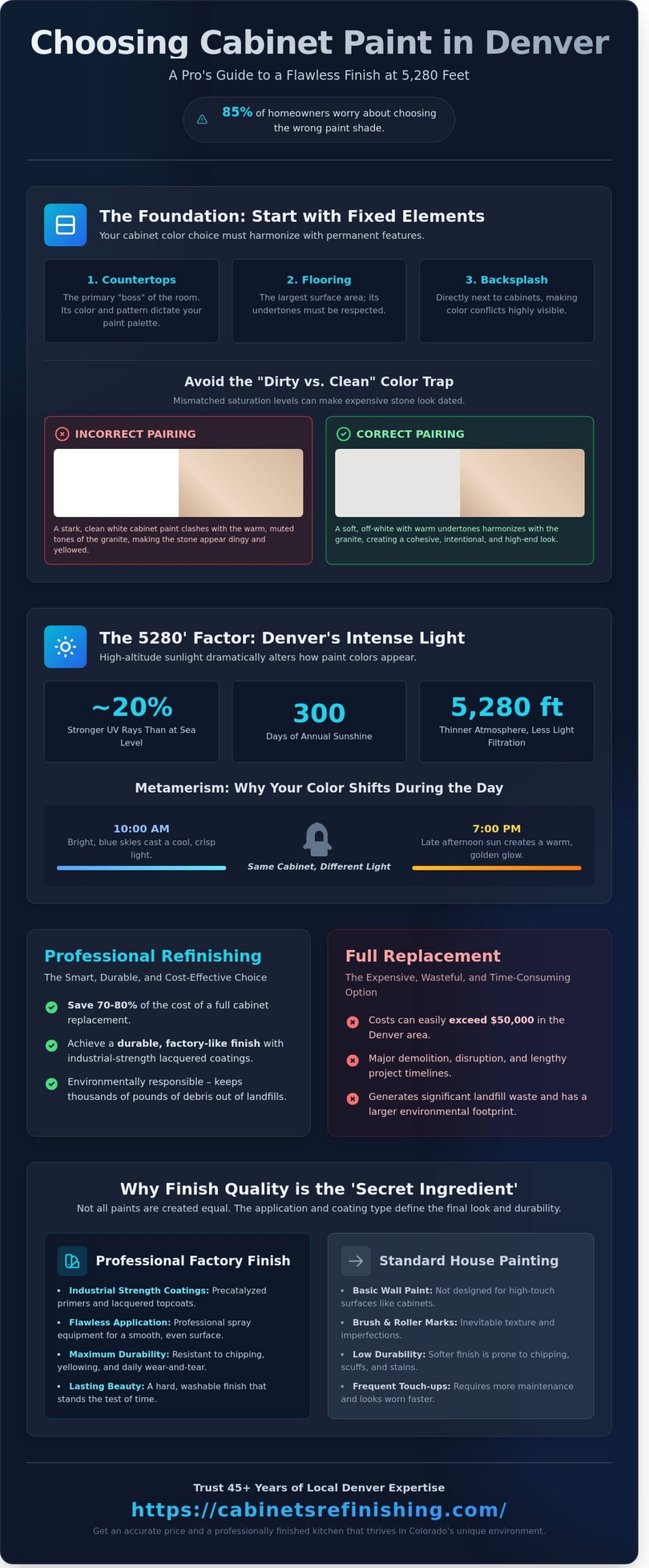 How to Choose a Cabinet Paint Color for Your Denver Home: A Professional Guide