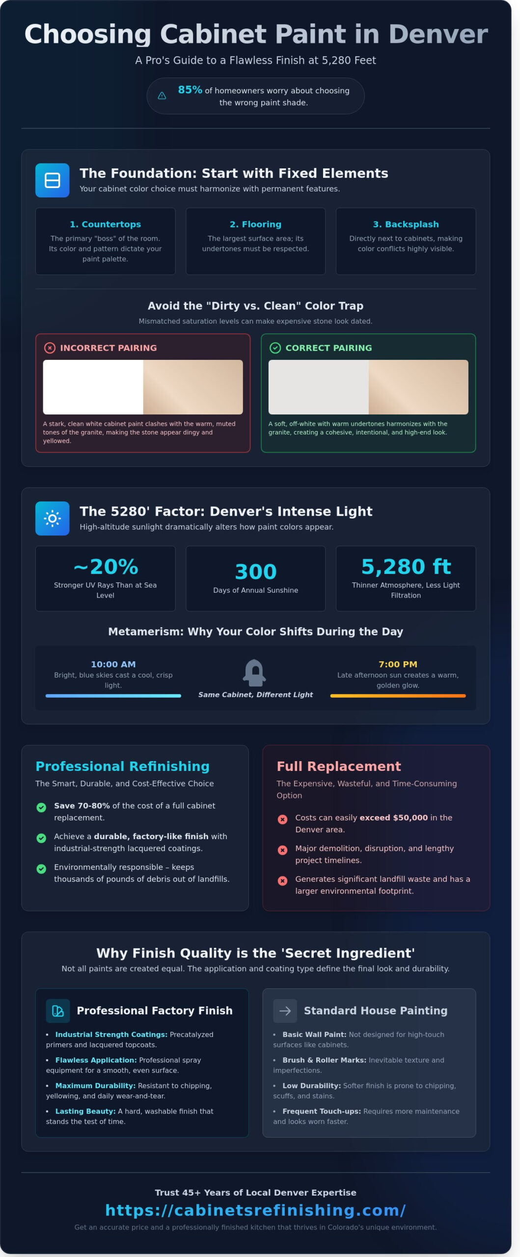 How to Choose a Cabinet Paint Color for Your Denver Home: A Professional Guide