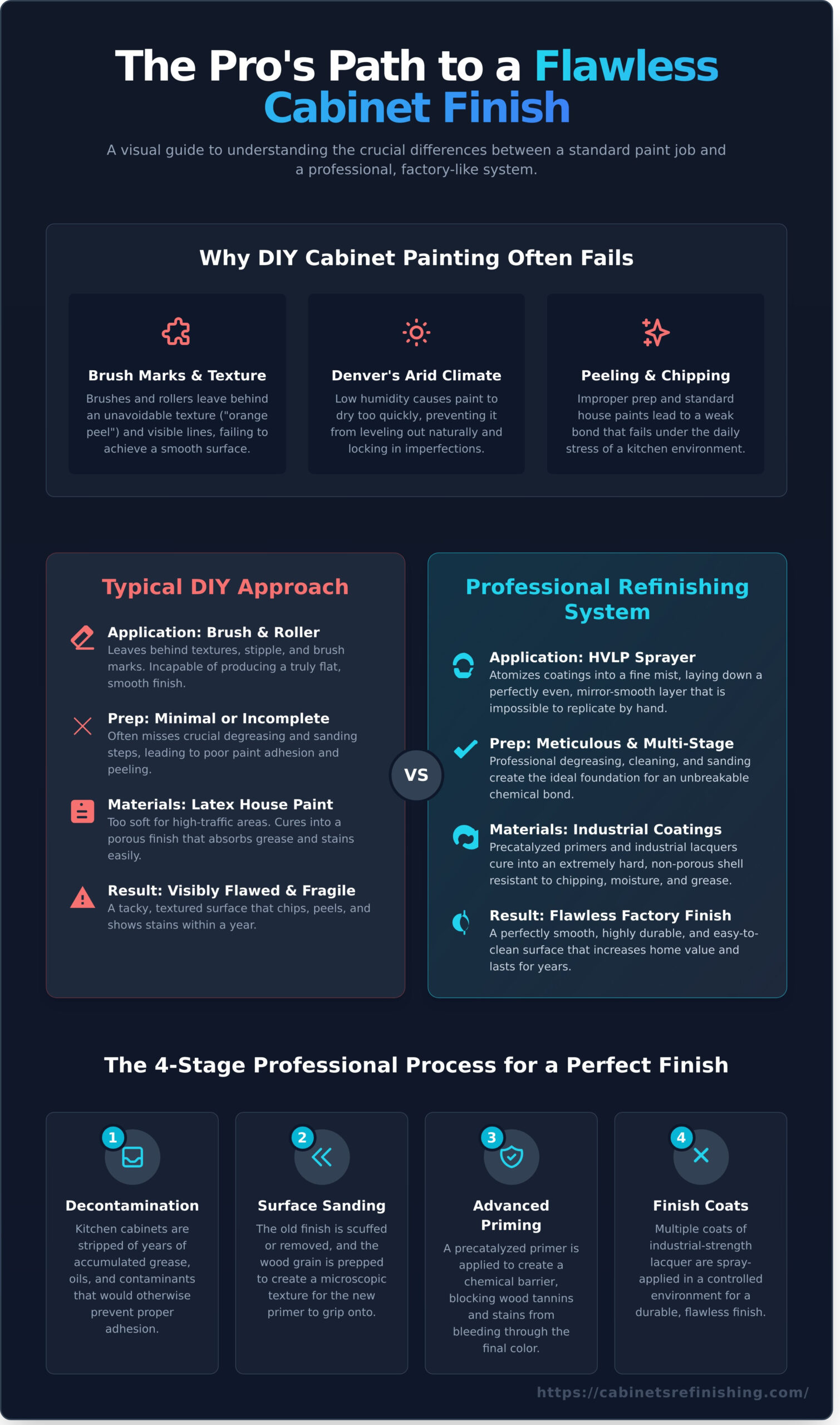 How to Get a Smooth Finish on Kitchen Cabinets: The Denver Professional’s Guide