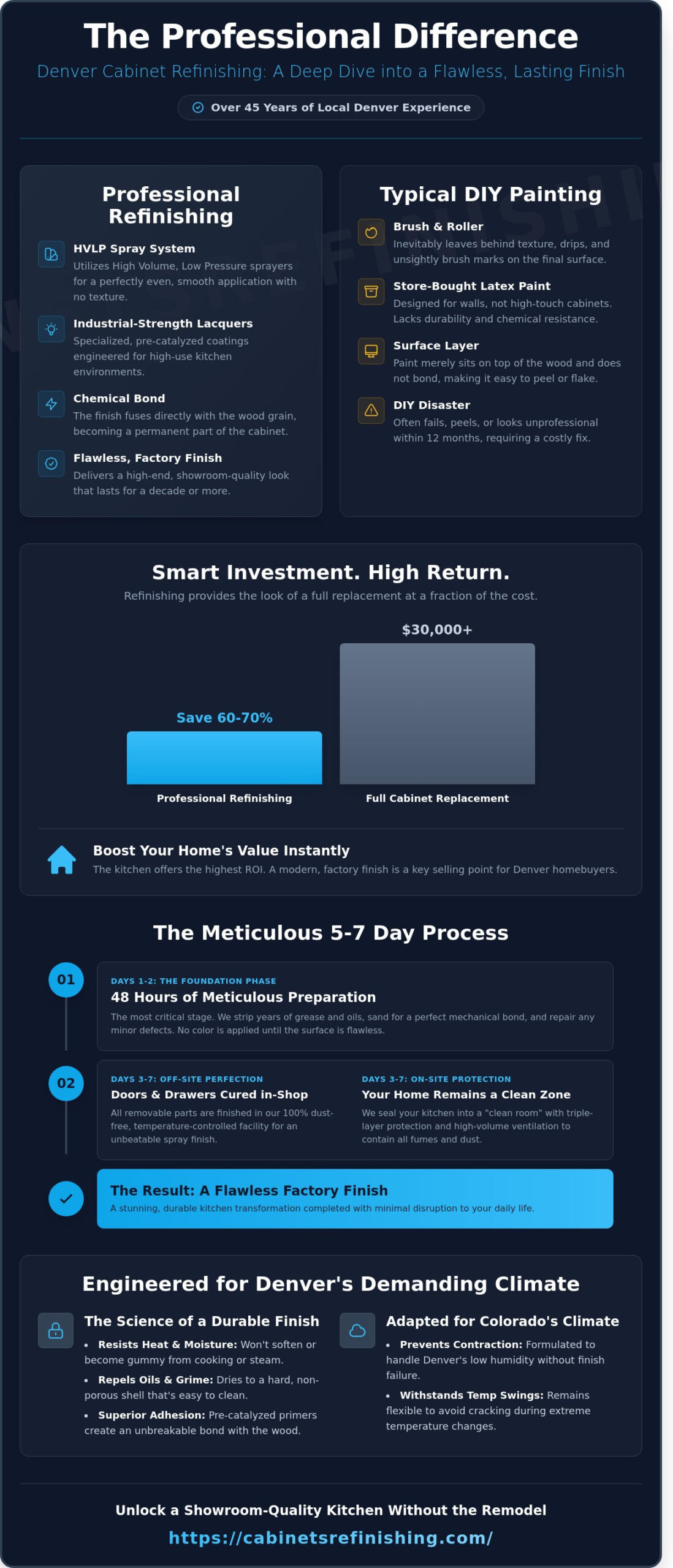 The Professional Cabinet Refinishing Process in Denver: A 2026 Homeowner’s Guide