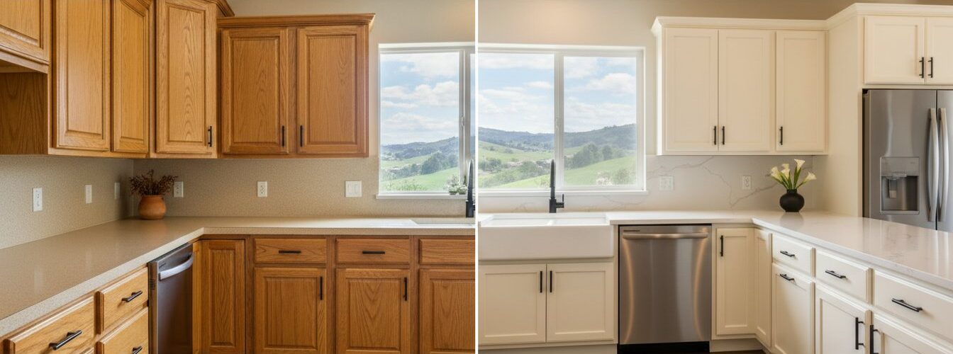 Cabinet Painting vs Staining Cost: 2026 Denver Homeowner Guide