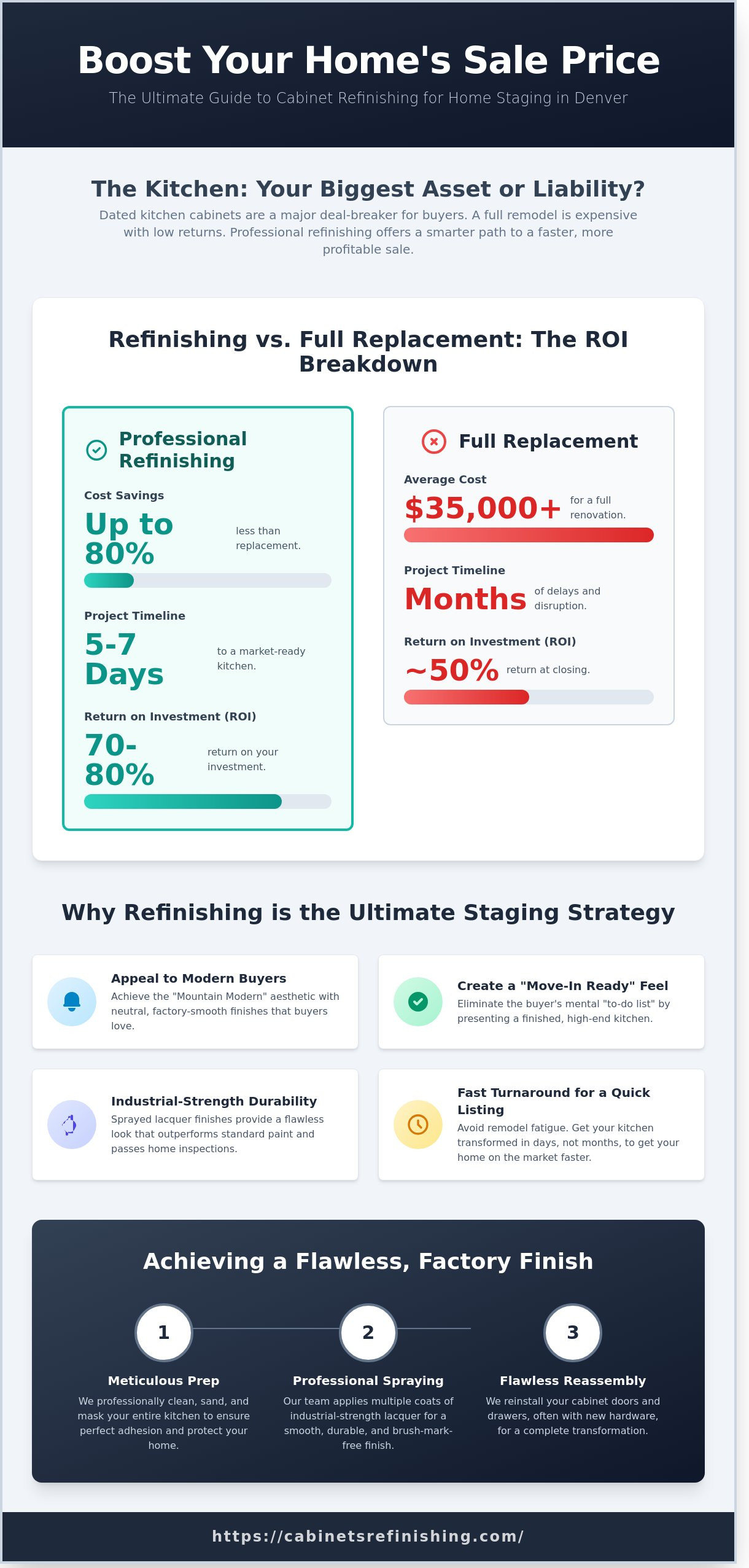 Cabinet Refinishing for Home Staging in Denver: Boost Your Home’s Resale Value