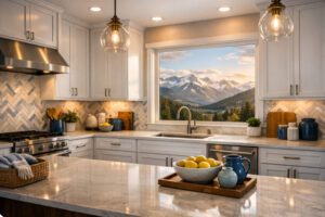 Kitchen cabinet painting in Colorado