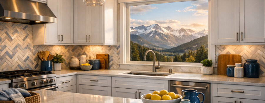 Kitchen cabinet painting in Colorado