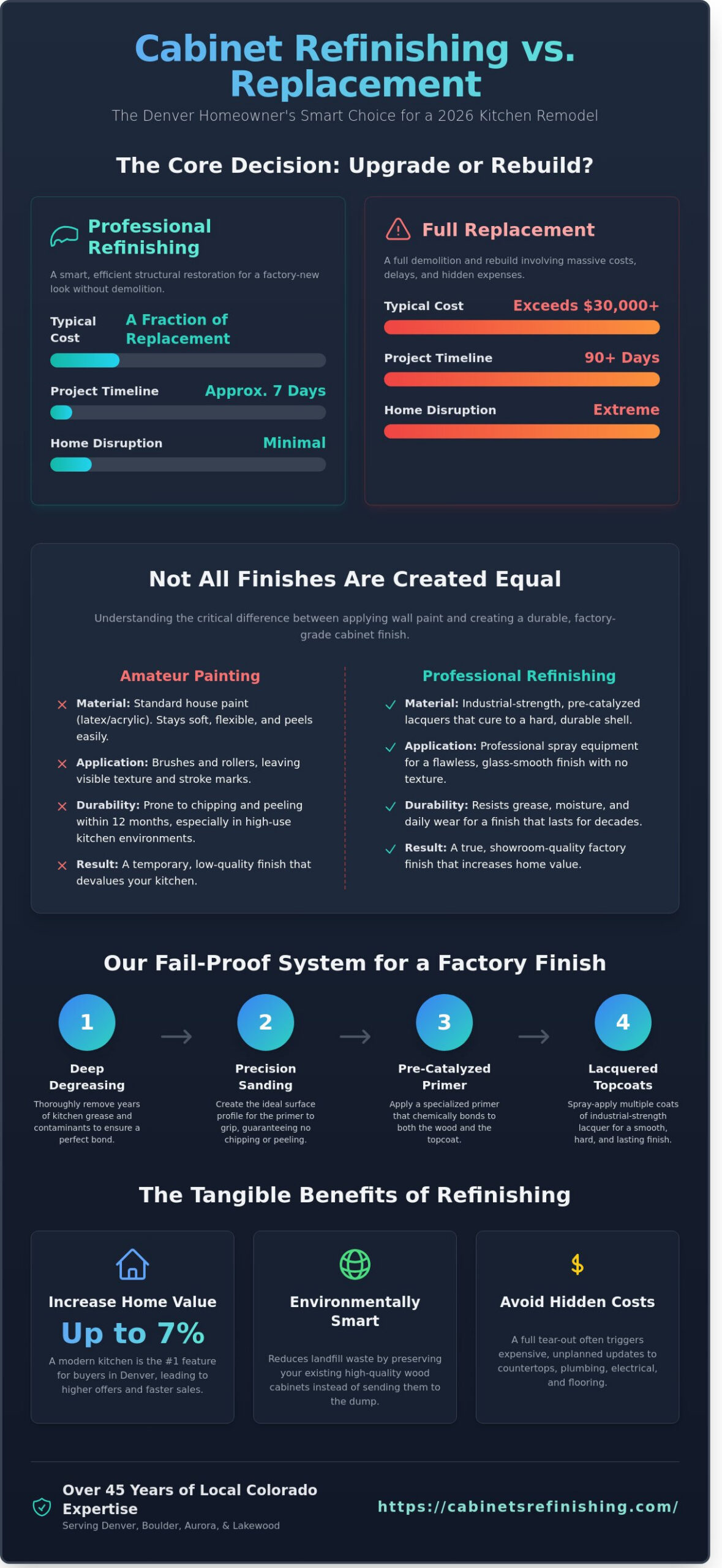 The Best Cabinet Refinishing in Denver (2026): Your Local Guide to Factory-Like Results