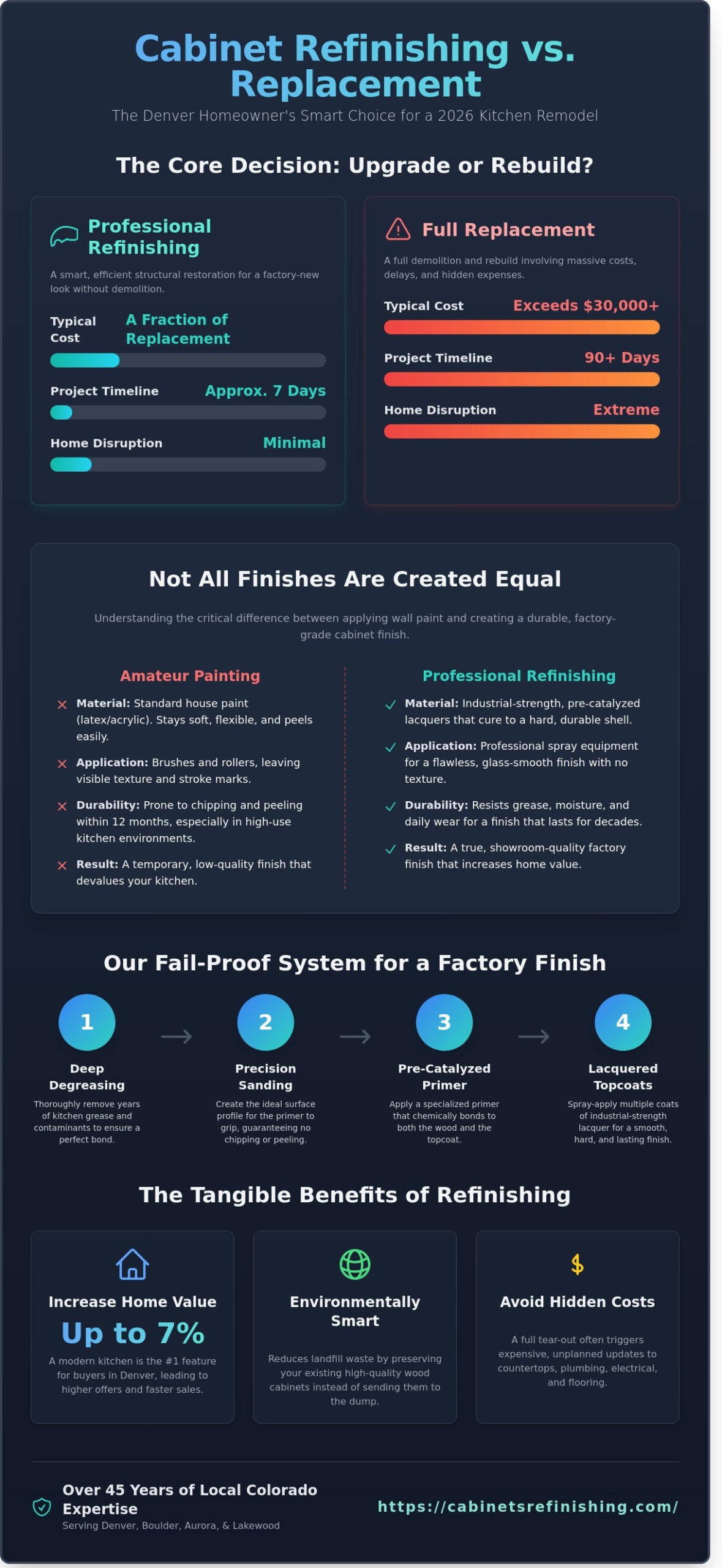 The Best Cabinet Refinishing in Denver (2026): Your Local Guide to Factory-Like Results