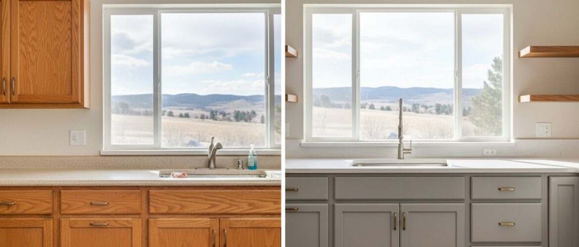 The Professional Kitchen Cabinet Painting Process in Denver: Achieving a Factory Finish