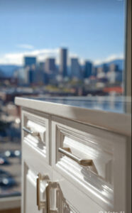 Kitchen cabinets glazing in the Denver metro areas
