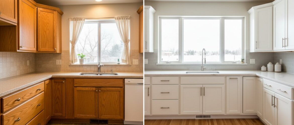Painting Oak Cabinets White: The Professional Before and After Transformation Guide