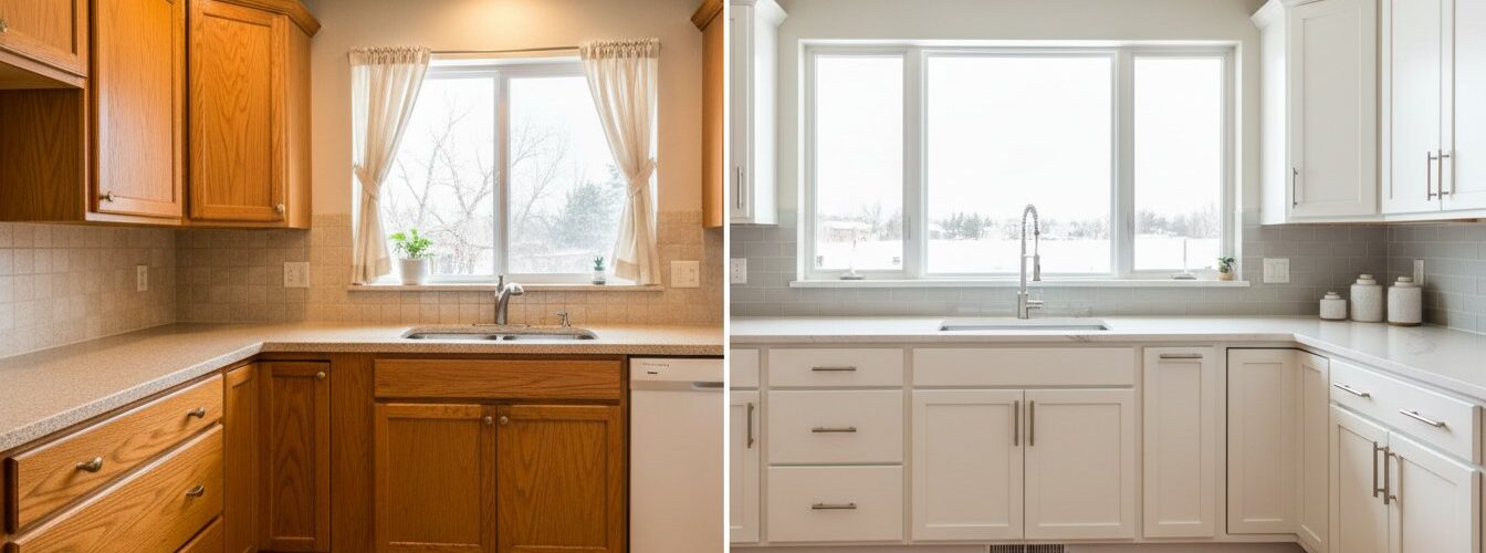 Painting Oak Cabinets White: The Professional Before and After Transformation Guide