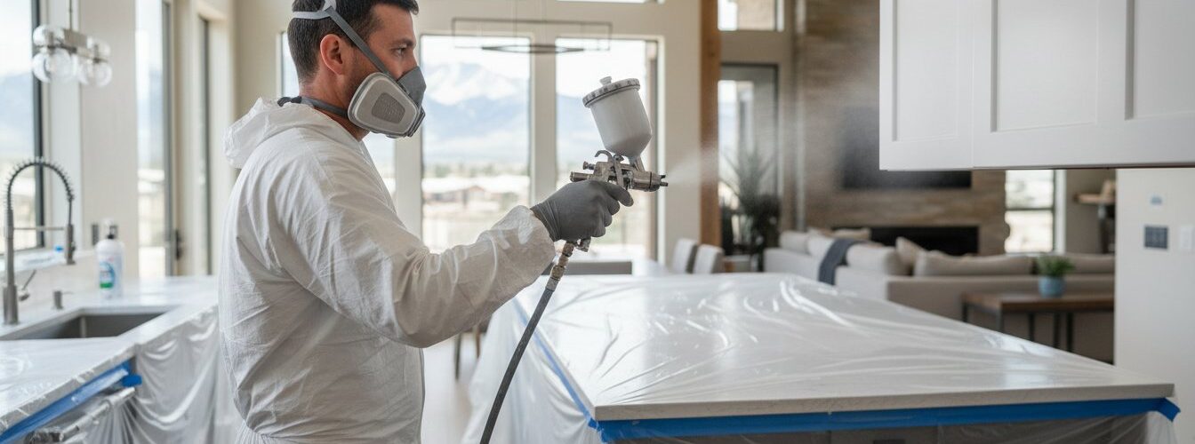 Professional Cabinet Painting Equipment: Achieving a Factory Finish in Denver