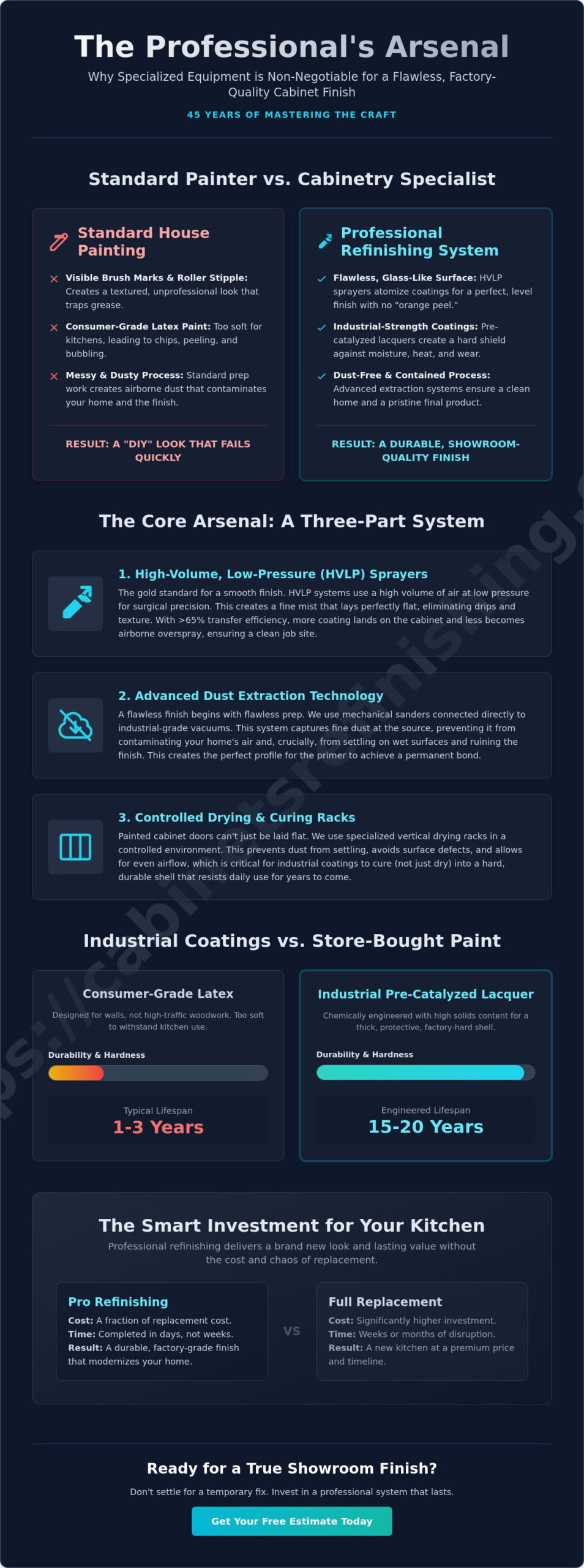 Professional Cabinet Painting Equipment: Achieving a Factory Finish in Denver