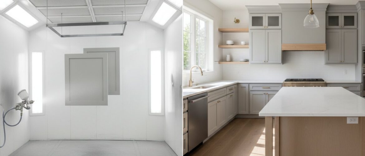 Off-Site Cabinet Door Spray Painting: The Secret to a Factory-Like Finish