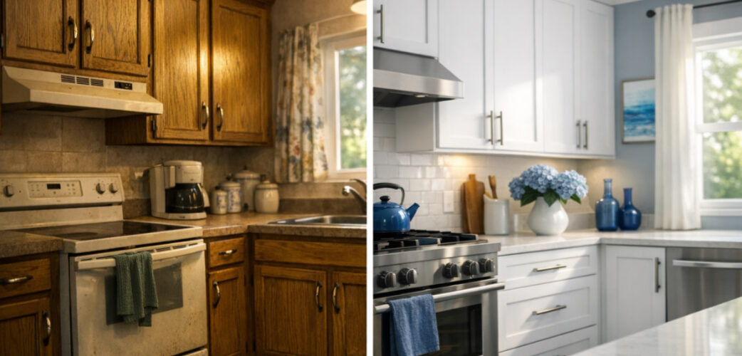cabinet refinishing company with spray finish expertise