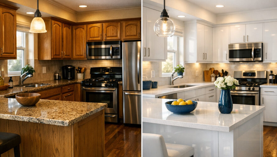 Cabinet was finishing services in the Denver, metro area, guarantee a factory finish
