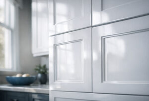 Factory finish cabinet painting, refinishing Denver Colorado