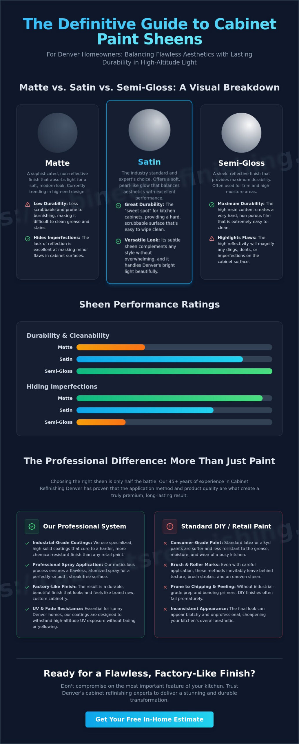 The Best Sheen for Kitchen Cabinet Paint: A Professional Denver Guide