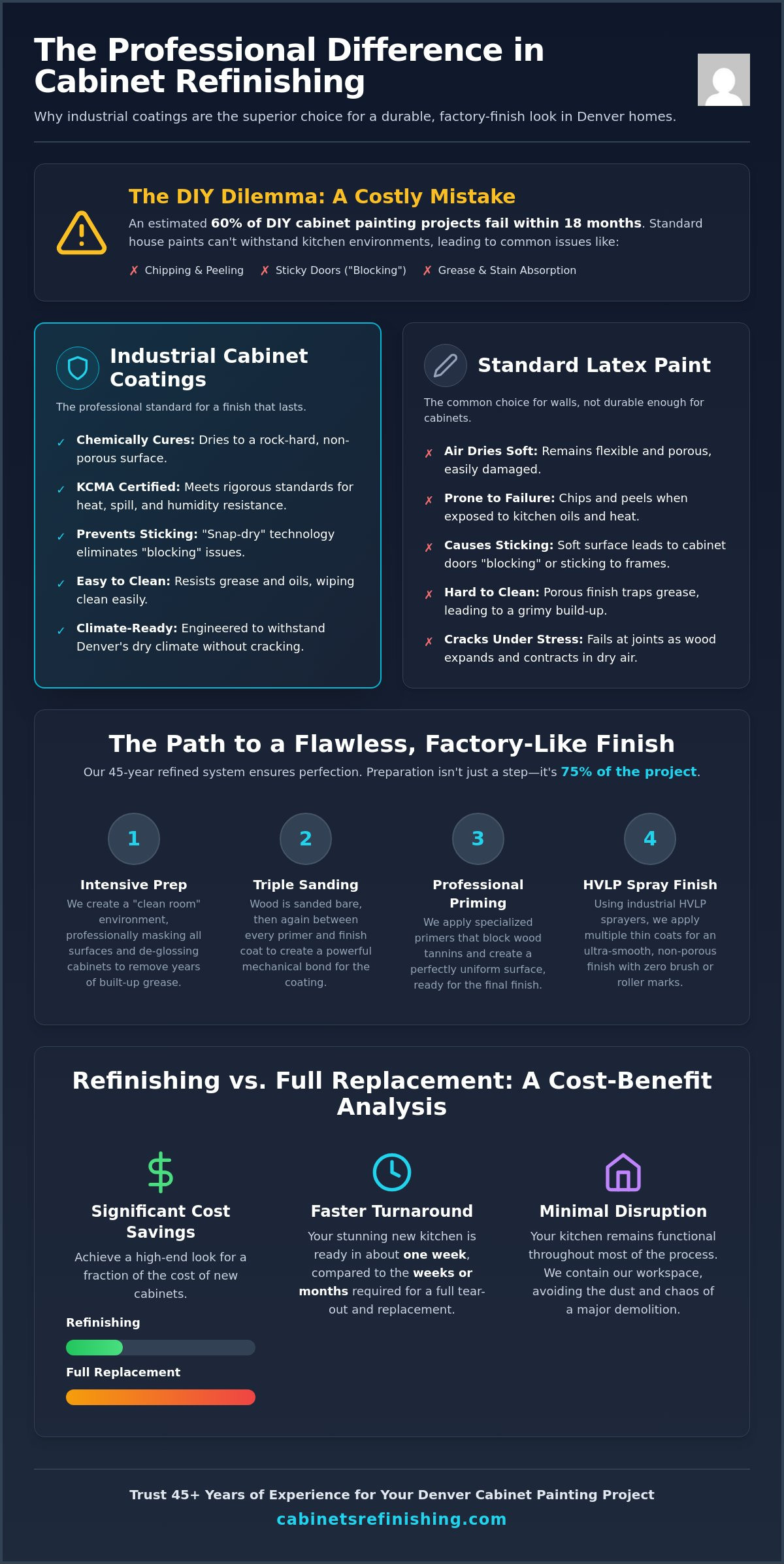 Professional Grade Cabinet Paint in Denver: Achieving a Factory-Like Finish in 2026