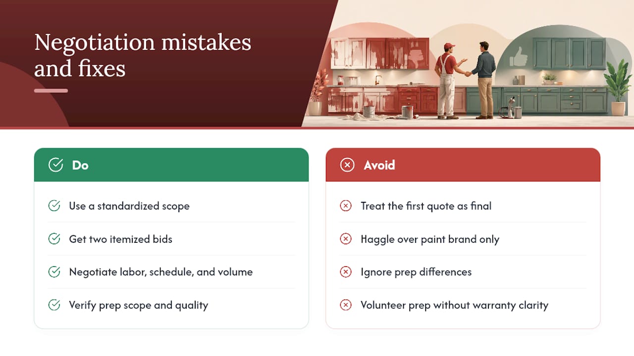 What most homeowners get wrong about negotiating refinishing prices — overview diagram