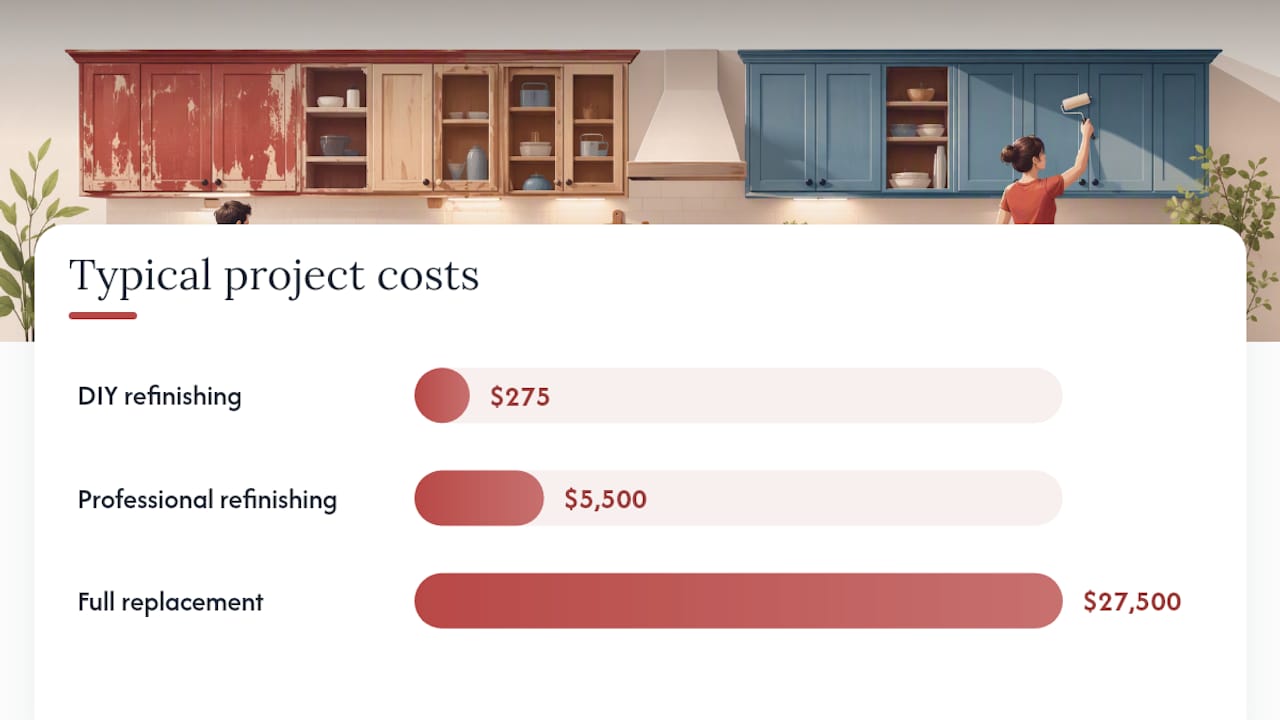 What does refinishing cost, and when should you hire a pro? — overview diagram