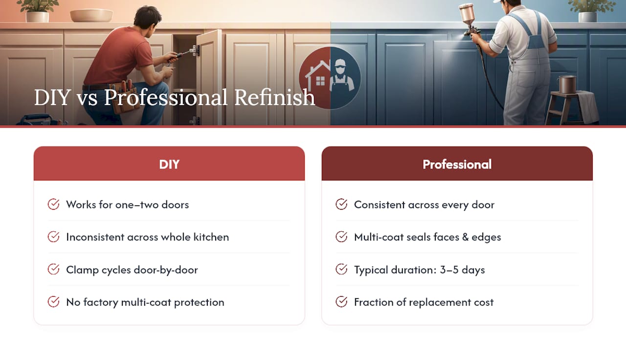 Why Professional Refinishing Often Outlasts a DIY Fix — overview diagram