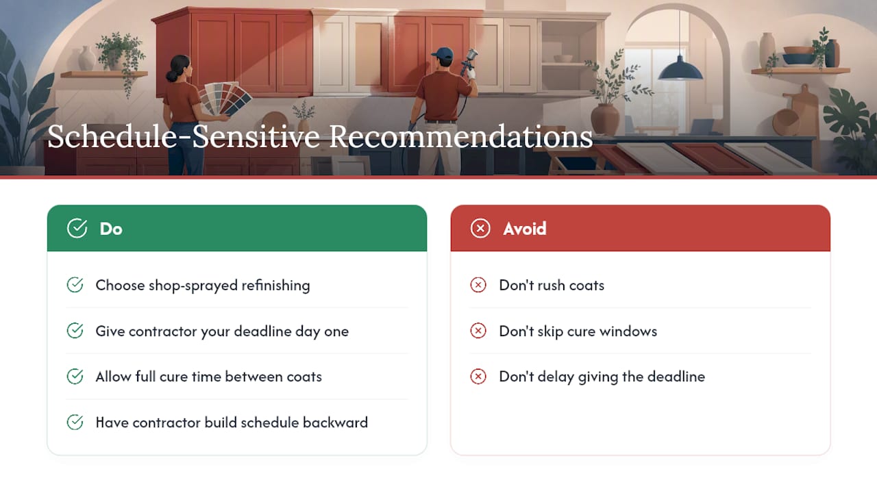 What We Recommend for Schedule-Sensitive Renovations — overview diagram