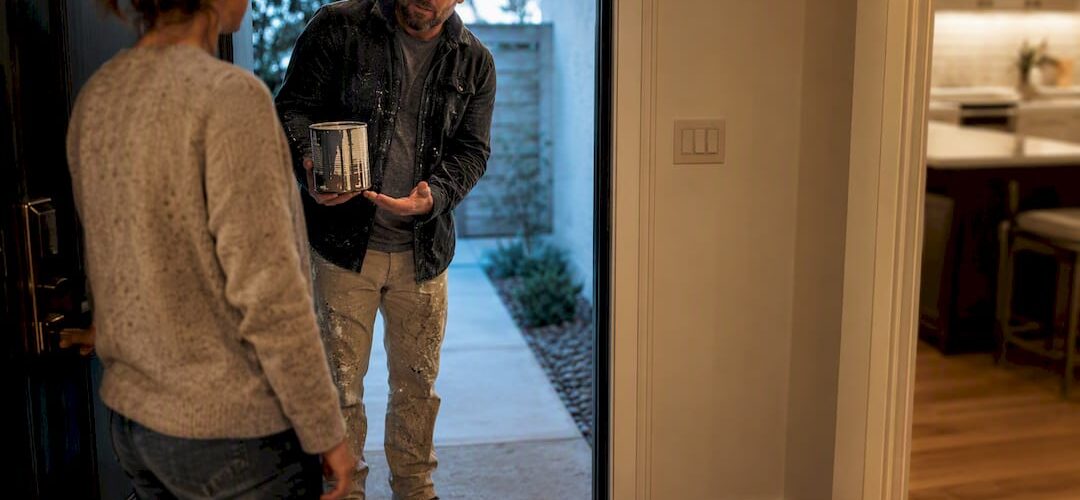 Homeowner questioning unsolicited painting contractor