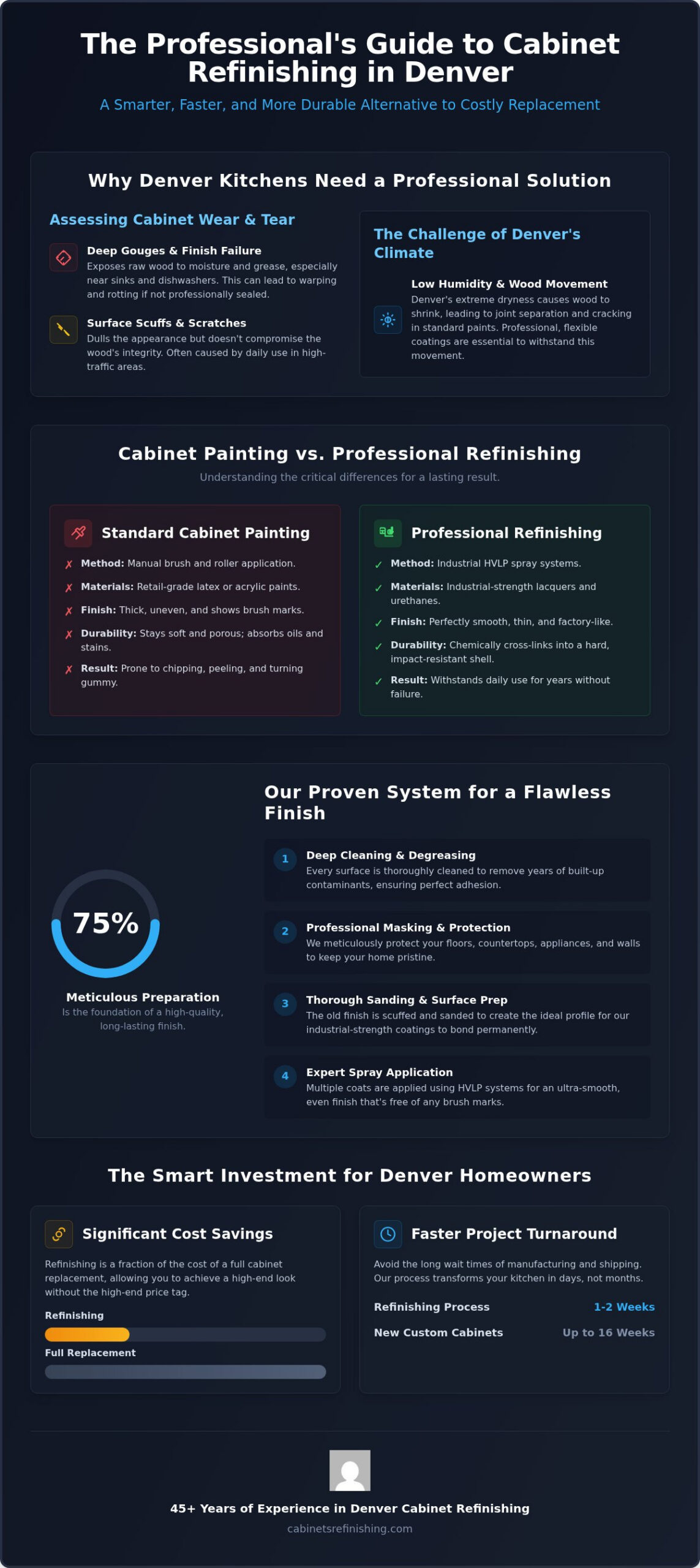 Professional Cabinet Touch Up in Denver: Restoring Your Kitchen’s Factory Finish