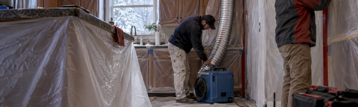 Sealed Denver kitchen prepared for winter refinishing