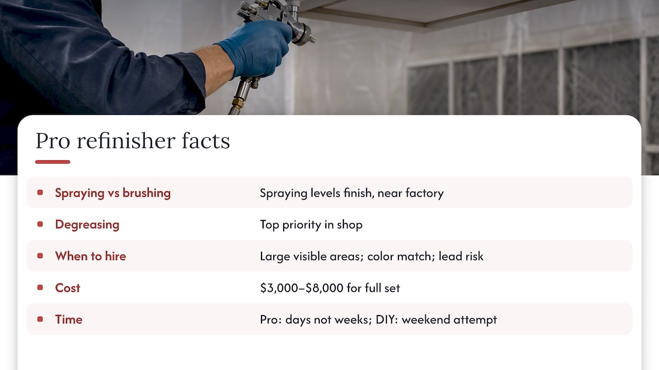 Pro refinisher perspective on undersides and factory finishes — overview diagram
