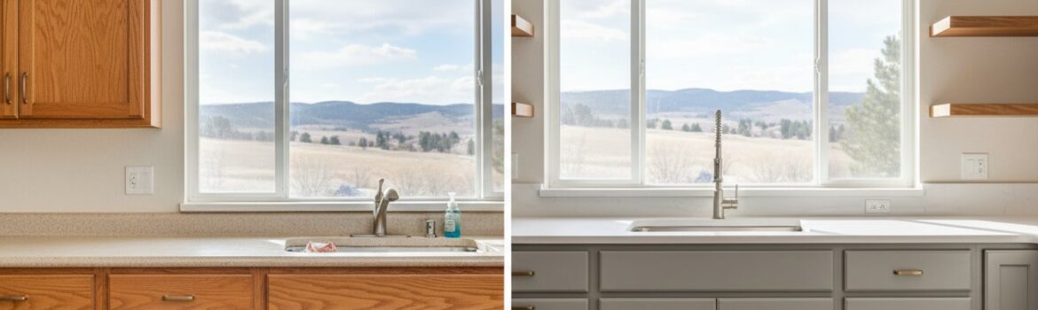 The Professional Kitchen Cabinet Painting Process in Denver: Achieving a Factory Finish