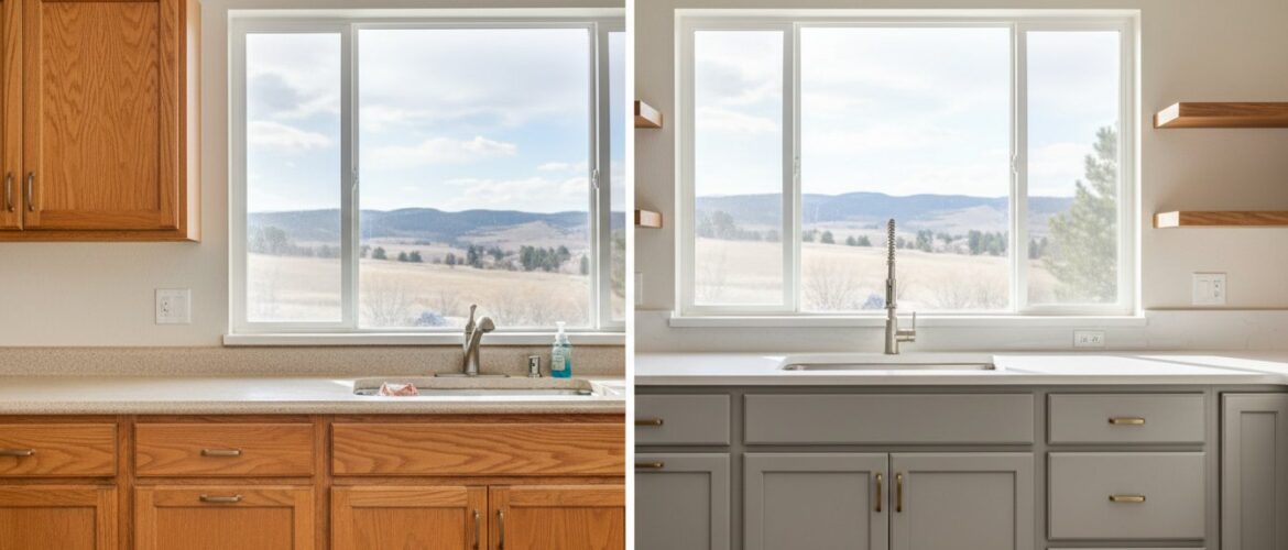 The Professional Kitchen Cabinet Painting Process in Denver: Achieving a Factory Finish